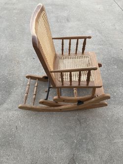 Antique rocking high chair