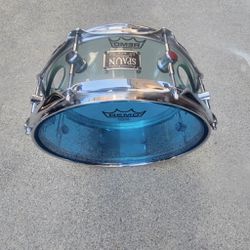 Spaun Acrylic 13×6.5 Snare drum with case  