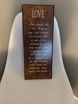 “Love is Patient” Wall Art