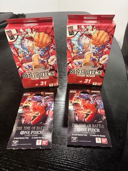 One Piece Card Game ST-31 Starter Deck Bundle x4