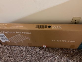 Brand New Twin Metal Platform Bed Frame – Unopened in Box