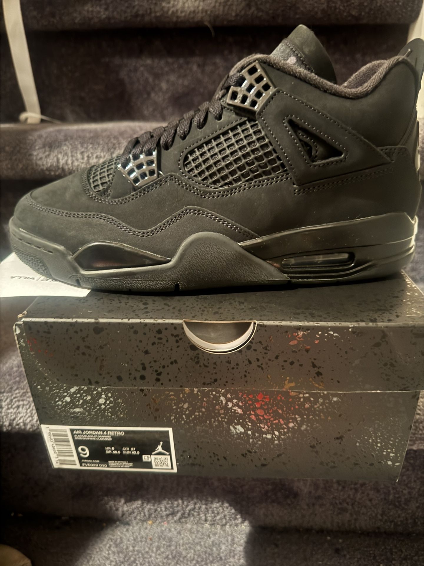 Jordan 4 Black Cat Size 9 No Trades