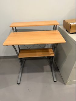 Small desk - wood and metal