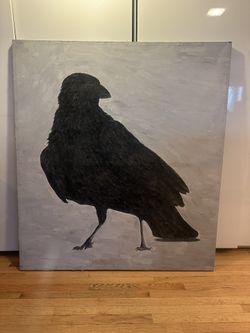 Huge Crow Painting From HD Buttercup 4’x5’