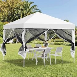 New In Box 10x10 Pop Up Canopy Tent with Netting