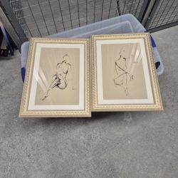 Title: Marmont Hill Framed Figure Sketches - Set of 2
