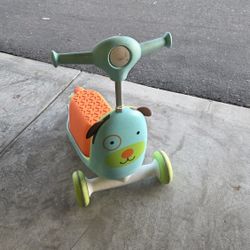Skip Hop Kids' 3-in-1 Ride On Scooter and Wagon Toy - Dog