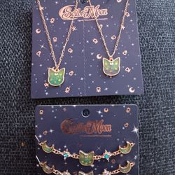 Sailor Moon necklace and Bracelets