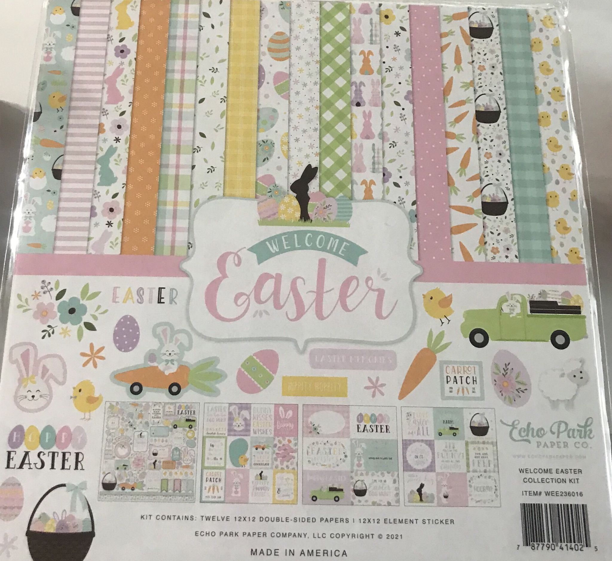 ECHO PARK "EASTER" 12X12 PAPER PACK SPRING EASTER FAMILY SCRAPJACK'S PLACE