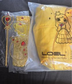 Princess Belle Dress costume w/accesories