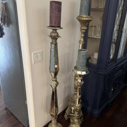 Mirror candle pillars $200 for all 3
