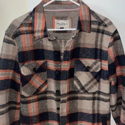 Flag & Anthem Flannel Overcoat, NEW