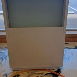 LED Lighted Small Receptionist Desk