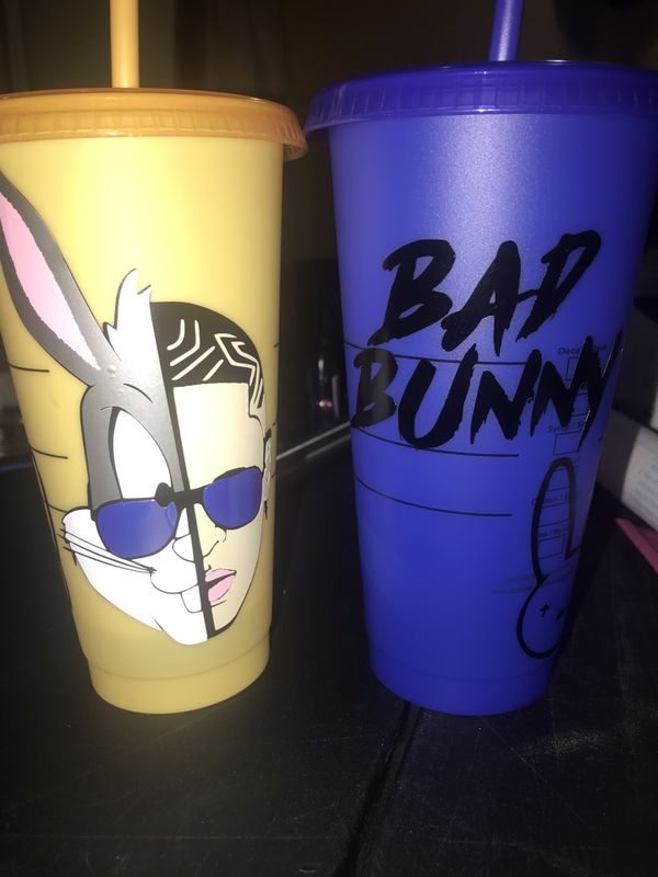 Bad bunny color changing cups Starbucks for Sale in