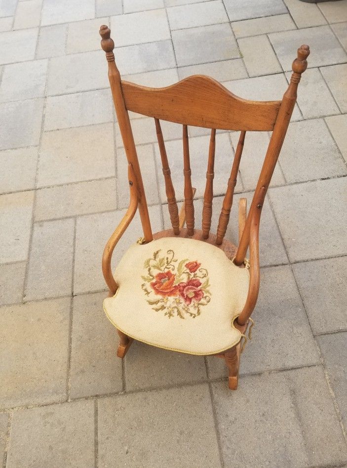 Antique Kids Rocking Chair