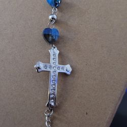 Stainless Steel Bracelet With Cross