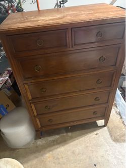 Tall Wooden Dresser