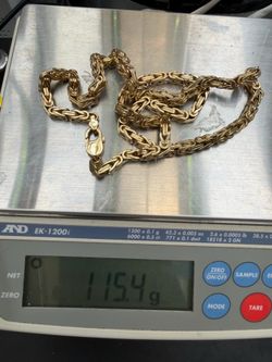 14 k solid 26” 5mm 115 grams solid gold