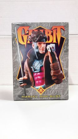 🔥MARVEL MINI BUST : GAMBIT SCULPTED BY RANDY BOWEN (2003, BOWEN ) LIMITED COMIC STATUE