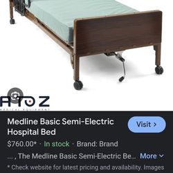 Medline Semi Electric Hospital Bed