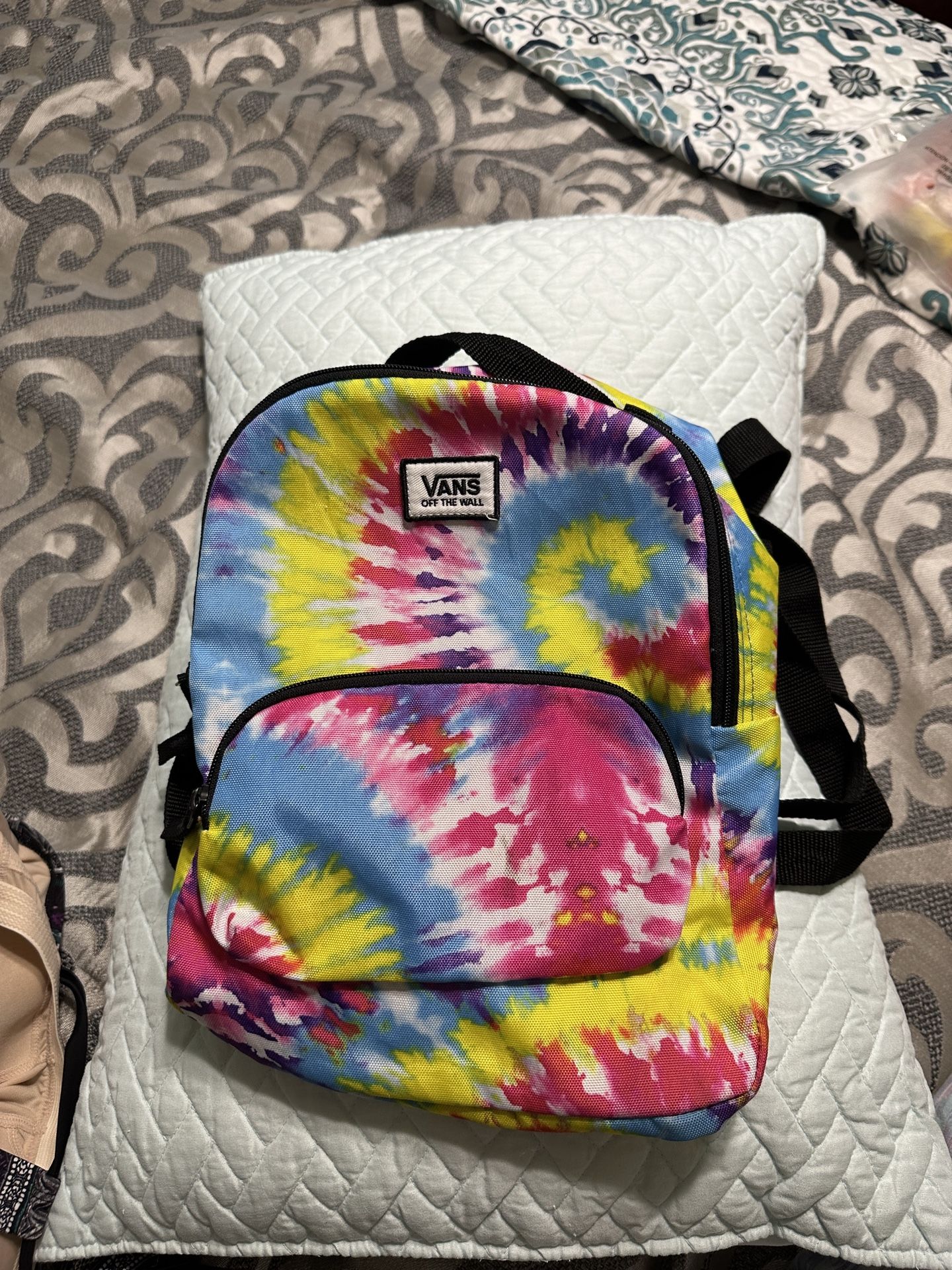 Vans Tie Dye Mini Backpack 90s Y2K VSCO Kidcore, EUC