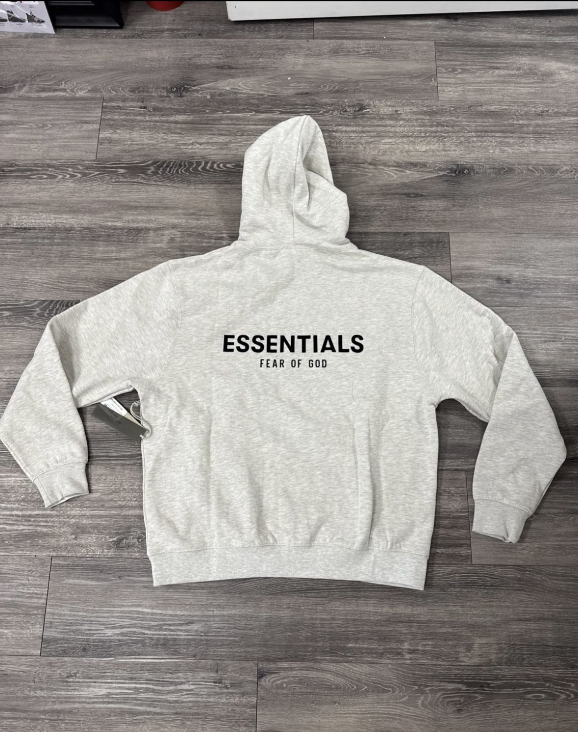Essentials Hoodie Light Oat Sizes XS XL