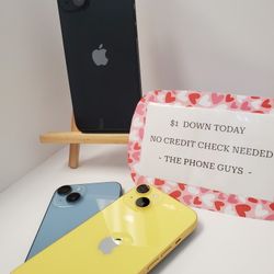 Apple IPhone 14 Plus 5G 128GB Unlocked  - $1 Down Today - NO CREDIT Needed
