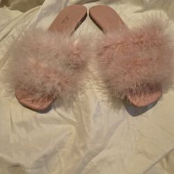 Fluffy Feather Slippers