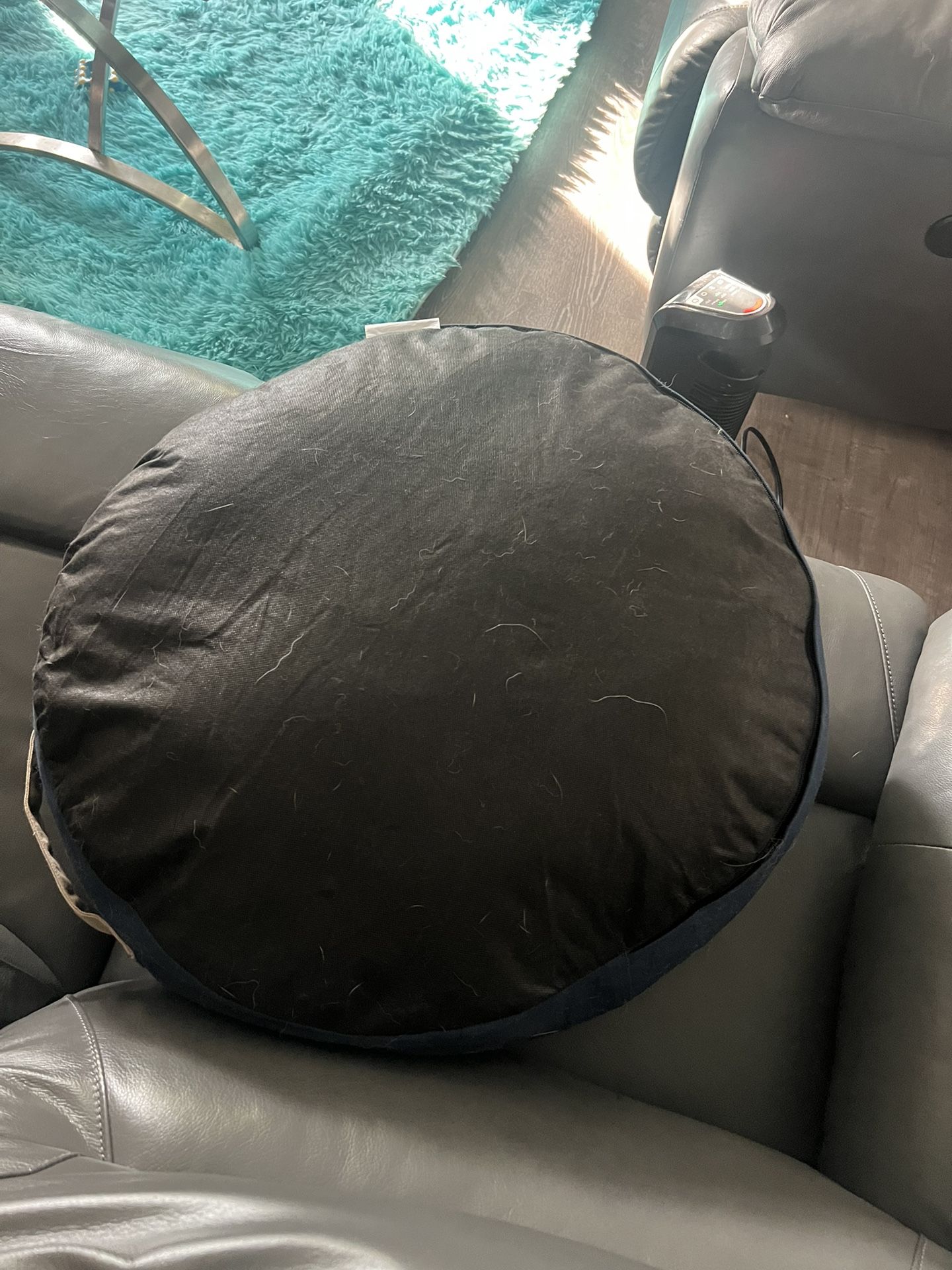 SMALL DOG BED 22 INCHES FROM END TO END ABOUT 7 INCHES THICK