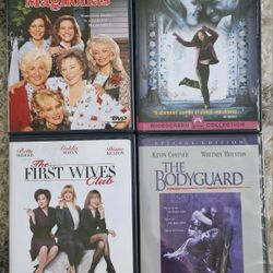 4 Pre-owned Comedy: Steel Magnolias,  First Wives Club,  Save The Last Dance,  The Bodyguard DVDs