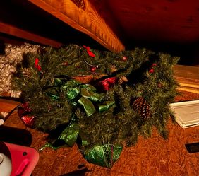 Two 4’ Wide Wreaths