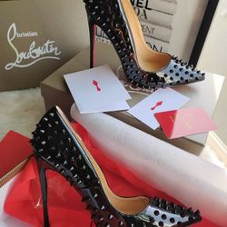 Christian Louboutin Black Spike Heel 👠 Size 10 Only 