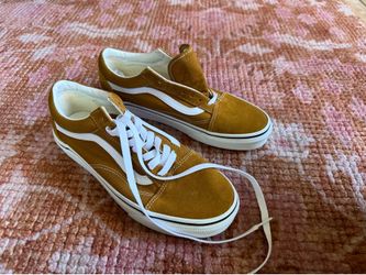 Old skool golden brown vans size 9 womens