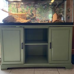 75 gallon fish tank and stand plus accessory for reptile/lizard