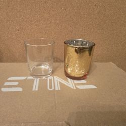 Gold And Clear Candle Votives