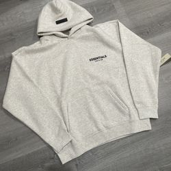 ESSENTIALS Light Oatmeal Hoodie