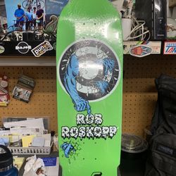 Santa Cruz Rob Roscopp 2 Fluorescent Green Reissue Skateboard.