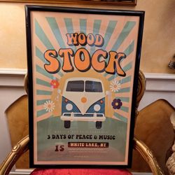 Woodstock Poster Art Music Gift 1969 Concert Poster