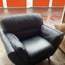 Italian Leather Armchair 