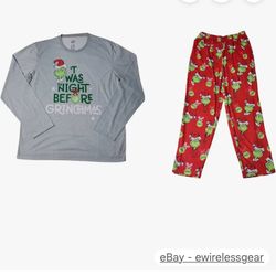 Grinch Family Pajama, 2 Piece, New , Size  Child Size 6 Girls 