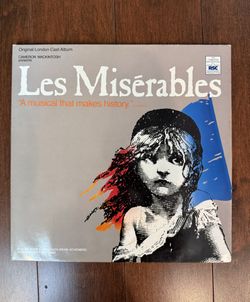 Les Miserables Original London Cast Double Vinyl Album 1985