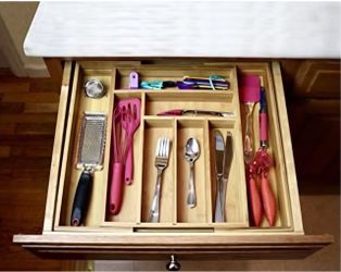 Bamboo Drawer Organizer