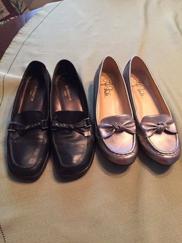 Women's leather shoes 2 pairs