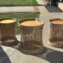 Three Side Bamboo Tables