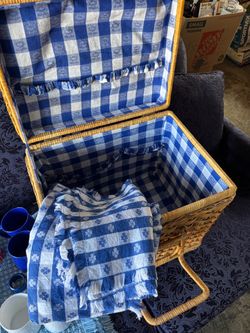 Picnic basket with accouterments