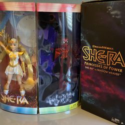 SheRa and Shadow Weaver Collectible Figurines