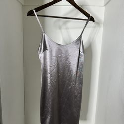 Silver Mini Dress