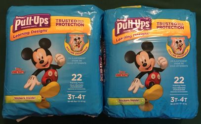 Huggies Pull-ups for Boys Sz 3T-4T, 22ct (Pack of 2)