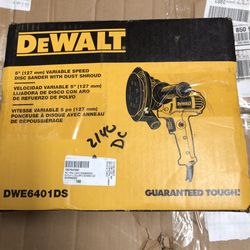 Dewalt Disk Sander with Dust Shroud DWE64010S Tool
