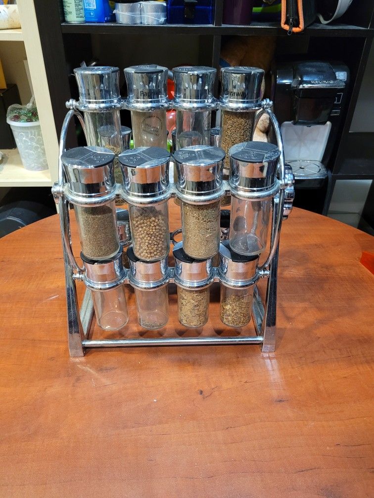 Olde Thompson 25-645C 20-Jar Ferris Wheel Spice Rack